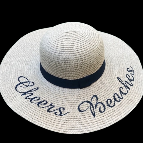 tan floppy beach hat